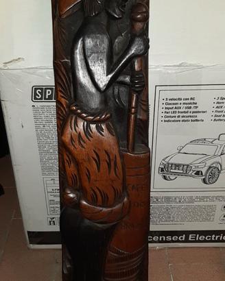 SCULTURA BRASILIANA originale in LEGNO