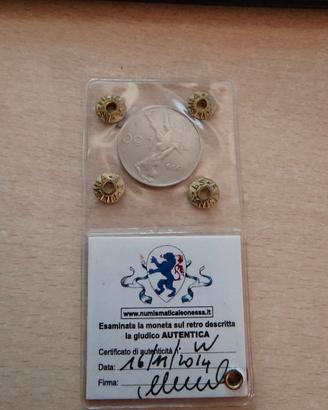 50 Lire 1958 "Vulcano" - RARA (R) - Periziata BB