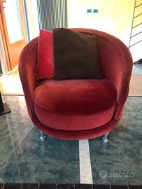 Poltrona Moroso rossa