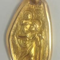 Medaglia ciondolo in oro 