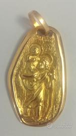 Medaglia ciondolo in oro 