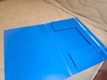 Cartellina Blu con elastico per documenti A4