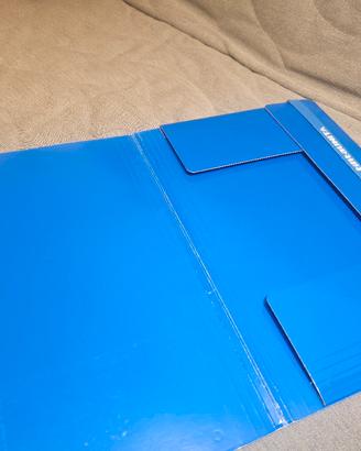 Cartellina Blu con elastico per documenti A4