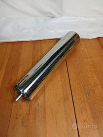 Rullo inox 350x70mm, asse acciaio 15mm  cuscinetti