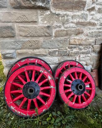 4 Ruote originali carro fine 800/inizi 900