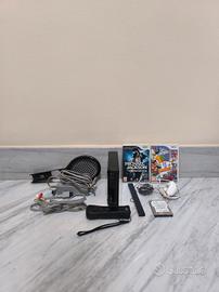 Nintendo Wii Black Edition +HDD Accessori, Giochi 