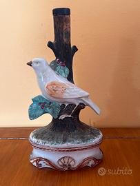 Raro Decanter Vintage Uccellino su Ramo anni '60