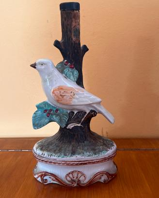 Raro Decanter Vintage Uccellino su Ramo anni '60