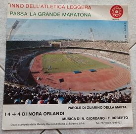 45 giri Inno dell’Atletica Leggera e Passa la Gran