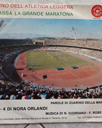 45 giri Inno dell’Atletica Leggera e Passa la Gran