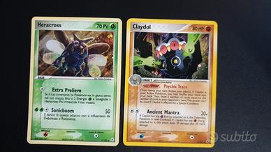 Heracross Holo 7/101 + Claydol Holo 5/107 EX NM