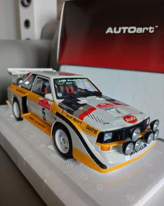 Autoart Audi Quattro S1 Rally Sanremo 1:18 Rarità