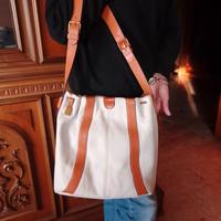 Borsa secchiello in pelle