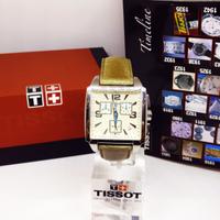 OROLOGIO TISSOT Cronografo uomo quadrato pelle