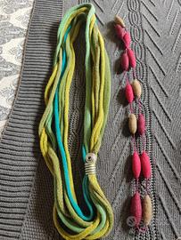 collane lana o cotone colorate