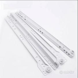 Guide scorrevoli per 8 cassetti – 35 cm (Bianche)