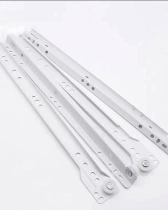 Guide scorrevoli per 8 cassetti – 35 cm (Bianche)