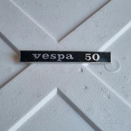 Targhetta Posteriore Originale Vespa 50 Piaggio