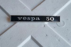 Targhetta Posteriore Originale Vespa 50 Piaggio