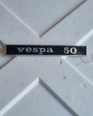 Targhetta Posteriore Originale Vespa 50 Piaggio
