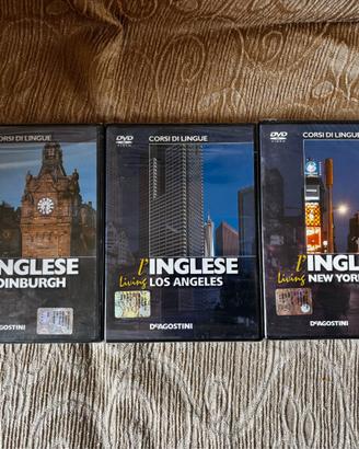 3 Dvd per imparare l'inglese nuovi e sigillati