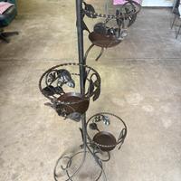 Porta vasi Artigianale in ferro battuto