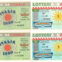 Biglietti lotteria italia da collezione