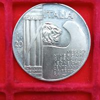 Italia 20 Lire 1928 Vittorio Emanuele III Cappello