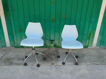 KARTELL - 2 sedie MAUI design VICO MAGISTRETTI