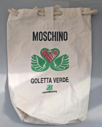 Sacca mare tessuto Moschino Goletta Verde LAmbient