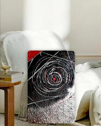 Quadro astratto moderno materico dipinto a mano