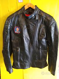 Giubbotto pelle moto donna segura chiodo