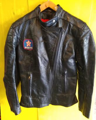 Giubbotto pelle moto donna segura chiodo