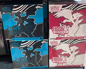 Pokemon etb luce nera e fuoco bianco ita