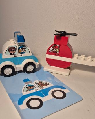 LEGO 10957 DUPLO Elicottero e Auto della polizia
