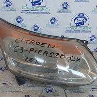 Citroen C3 Picasso 2010 faro anteriore dx