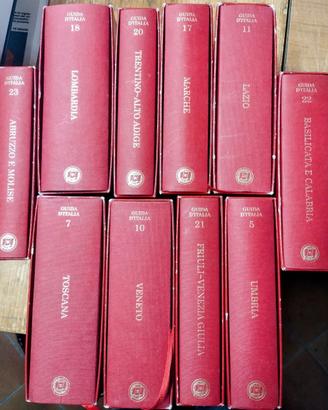 Lotto 10 Guide rosse Italia TCI -  Mondadori