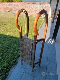 slitta in legno anni '60