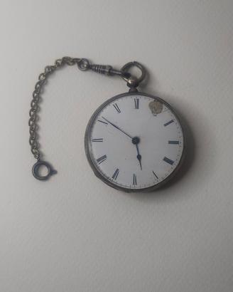 orologio da tasca in argento per ricambi; .800 arg