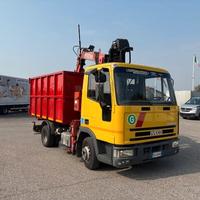 Iveco Eurocargo 75E14 gru caricatore e ribaltabile