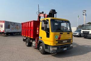Iveco Eurocargo 75E14 gru caricatore e ribaltabile