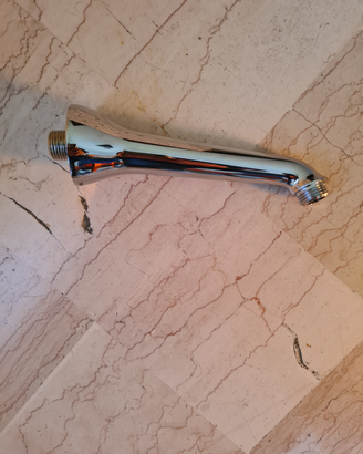 Braccio doccia in ottone cromato