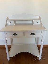 Secrétaire in legno bianco