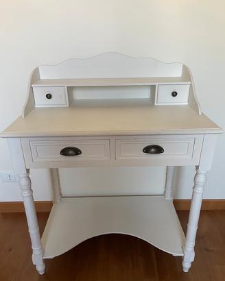 Secrétaire in legno bianco