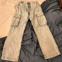 jeans baggy azzurro zara