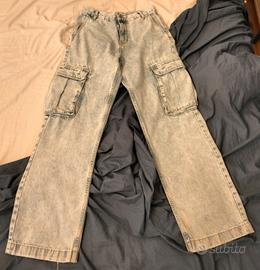 jeans baggy azzurro zara