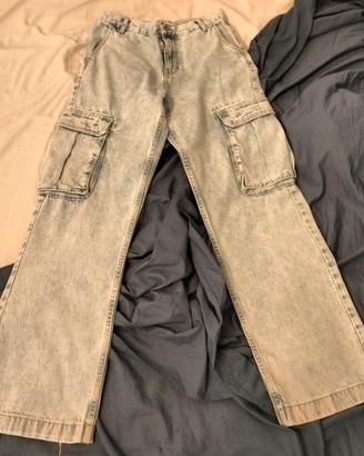 jeans baggy azzurro zara