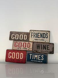 Decorazione parete in metallo vintage / industrial