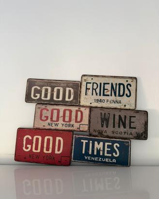 Decorazione parete in metallo vintage / industrial