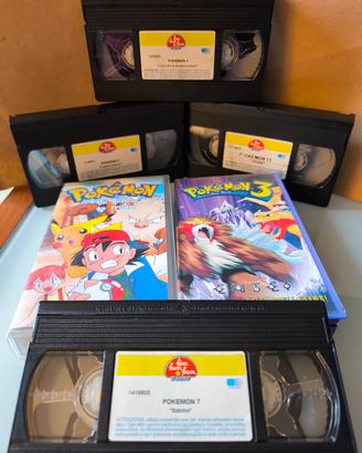 Vhs Pokemon lotti ricambi Sabrina e Film 3


